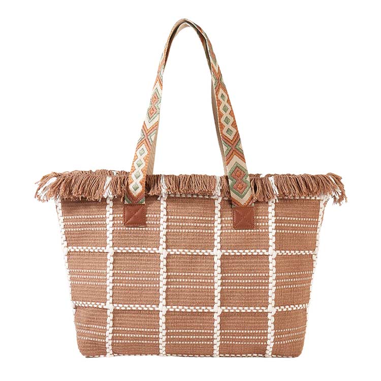 Versatile Chic Checkerboard Tote Bag