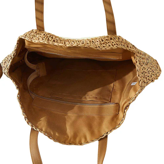 Chic Straw Smile Tote