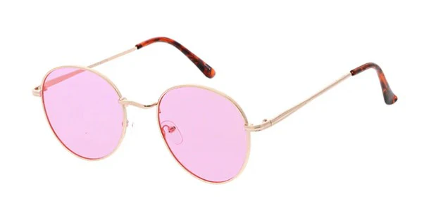 Classic Blue Round Sunglasses