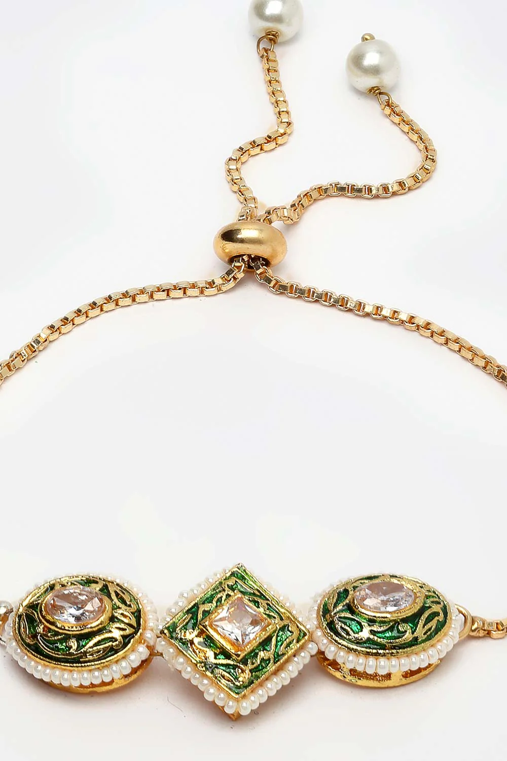 Elegant Green Gemstone Bracelet