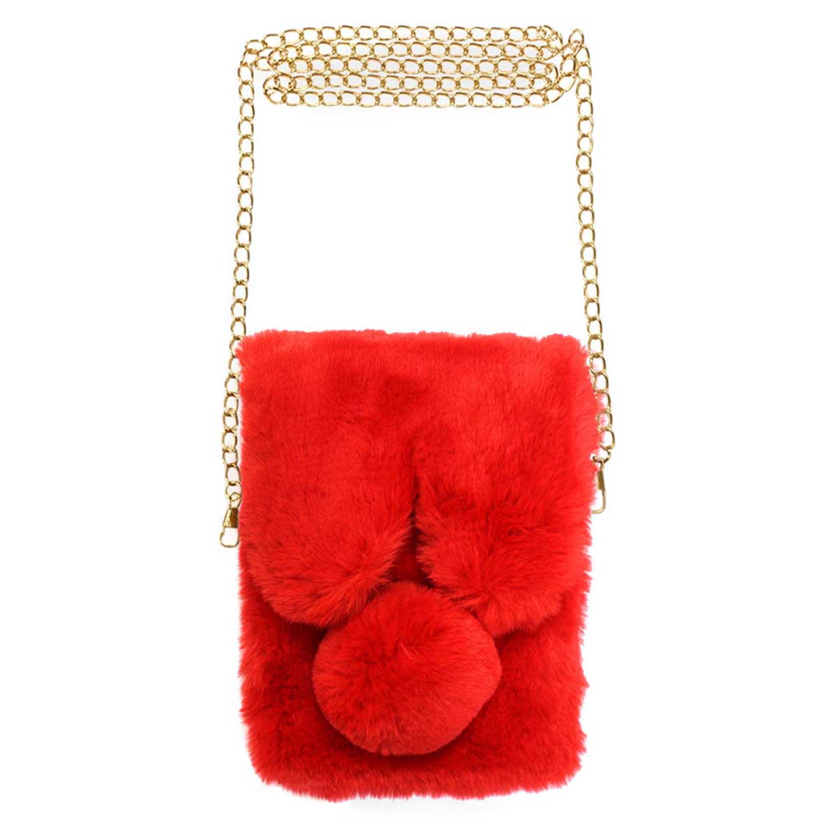 Charming Faux Fur Shoulder Bag