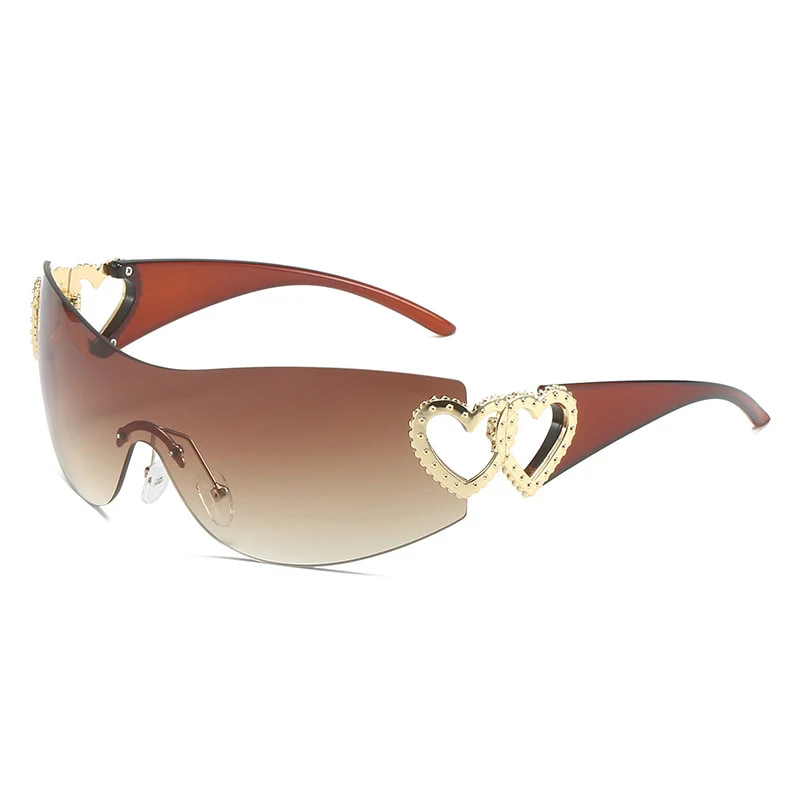 Chic Heart-Shaped Frame Sunglasses
