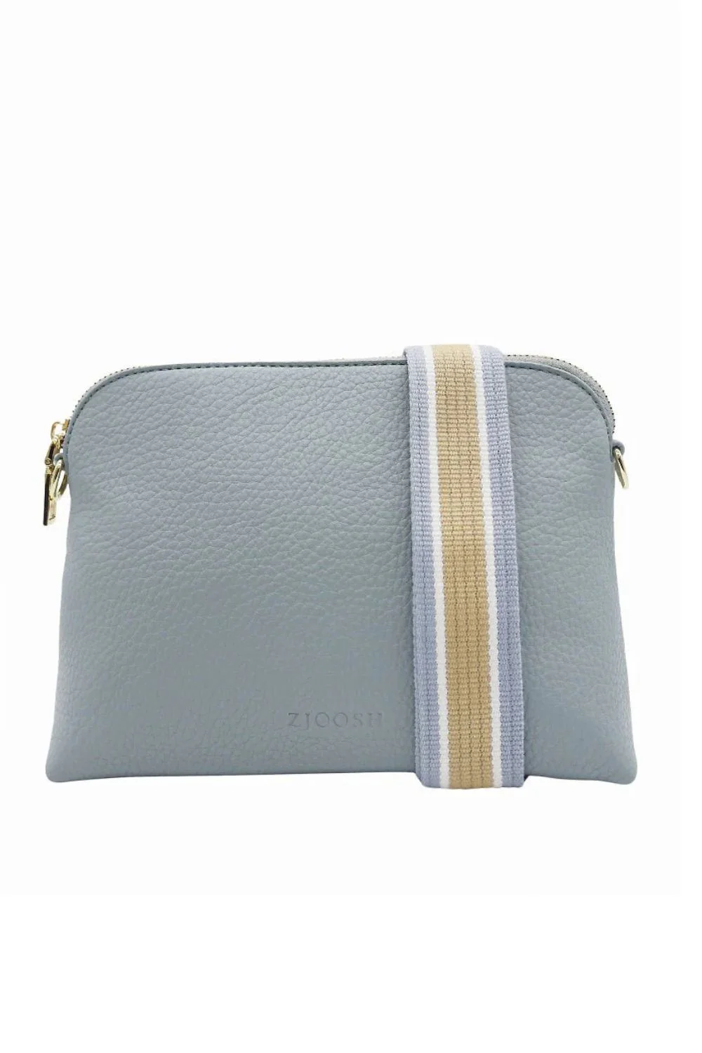Elegance Everyday: Blue Canvas Shoulder Bag