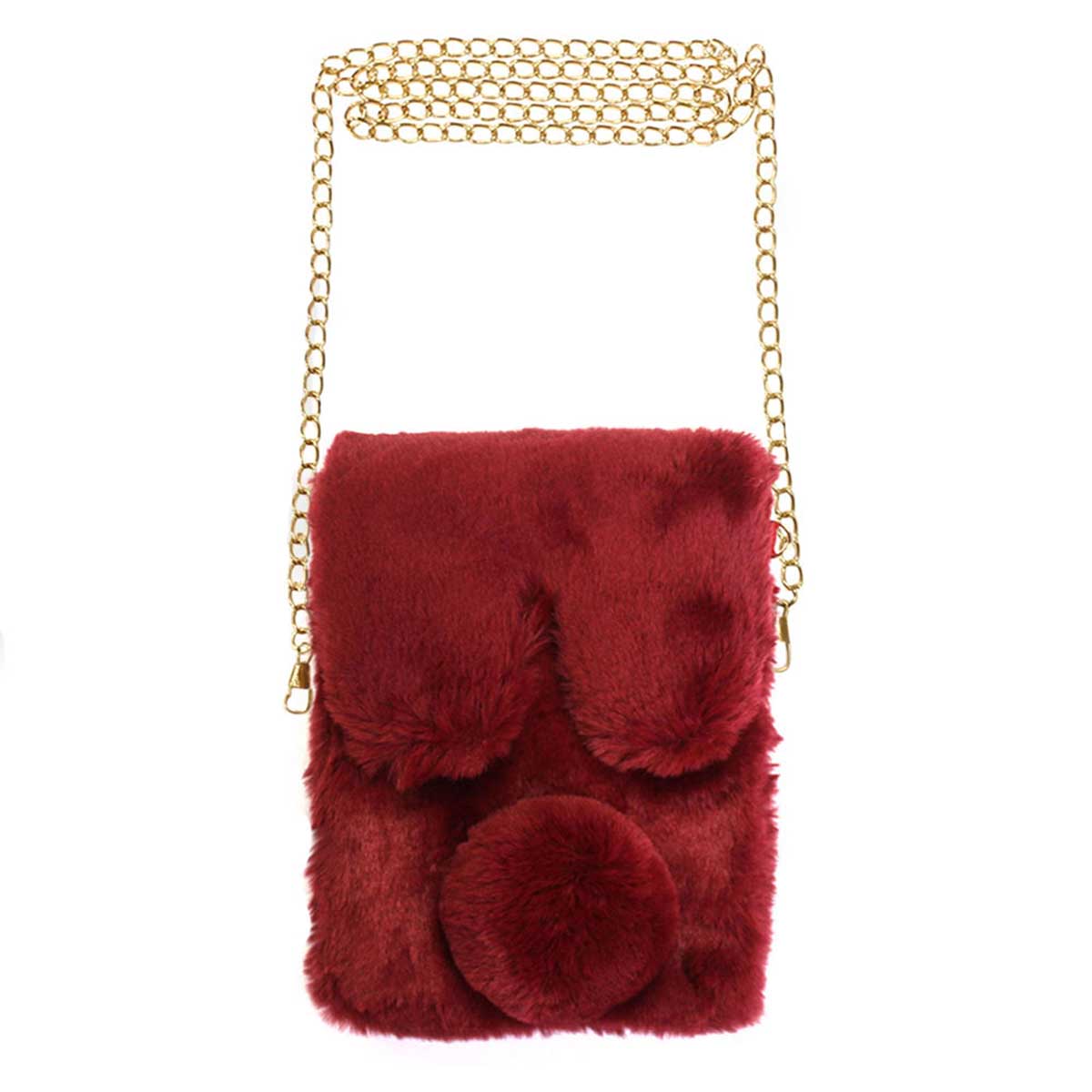 Charming Faux Fur Shoulder Bag