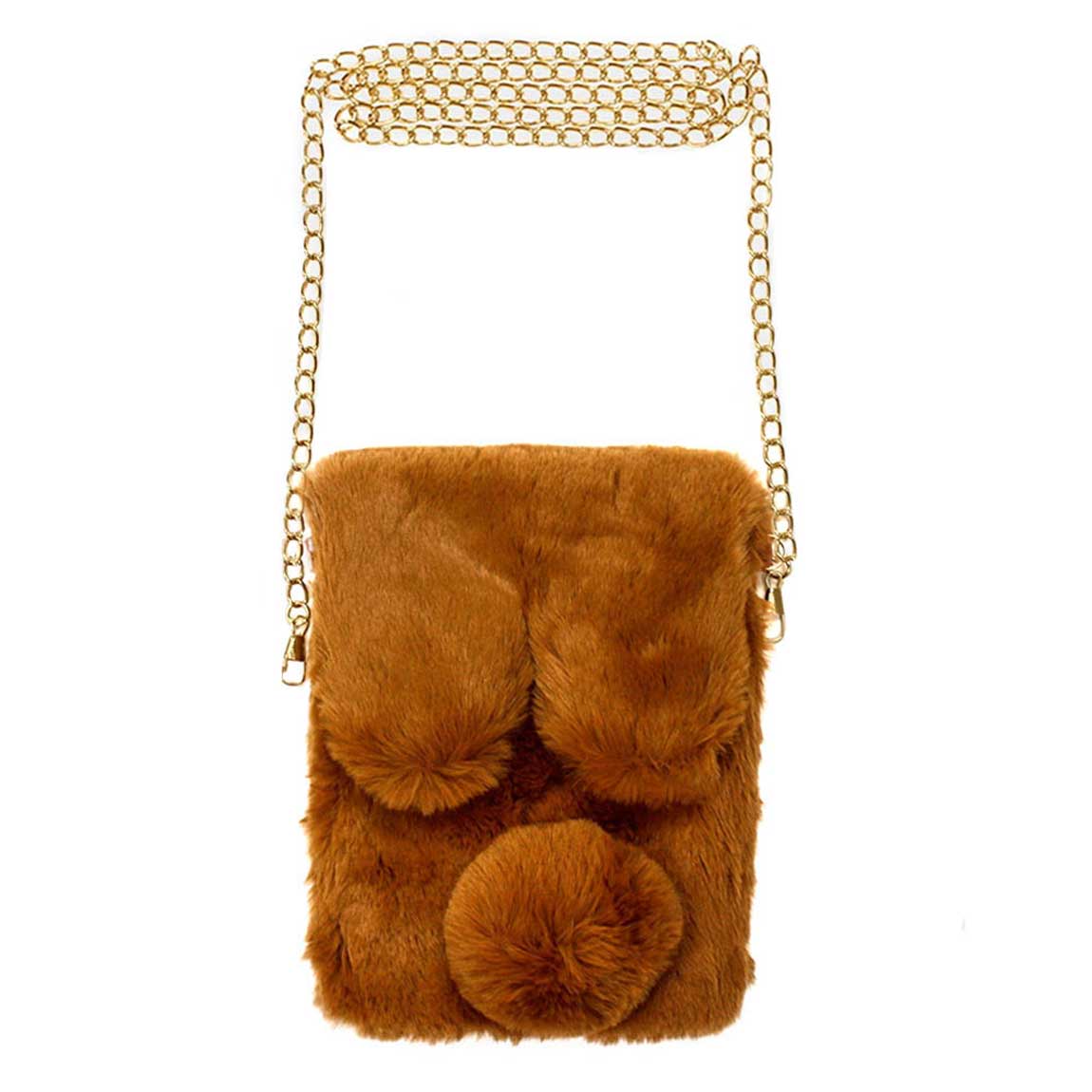 Charming Faux Fur Shoulder Bag