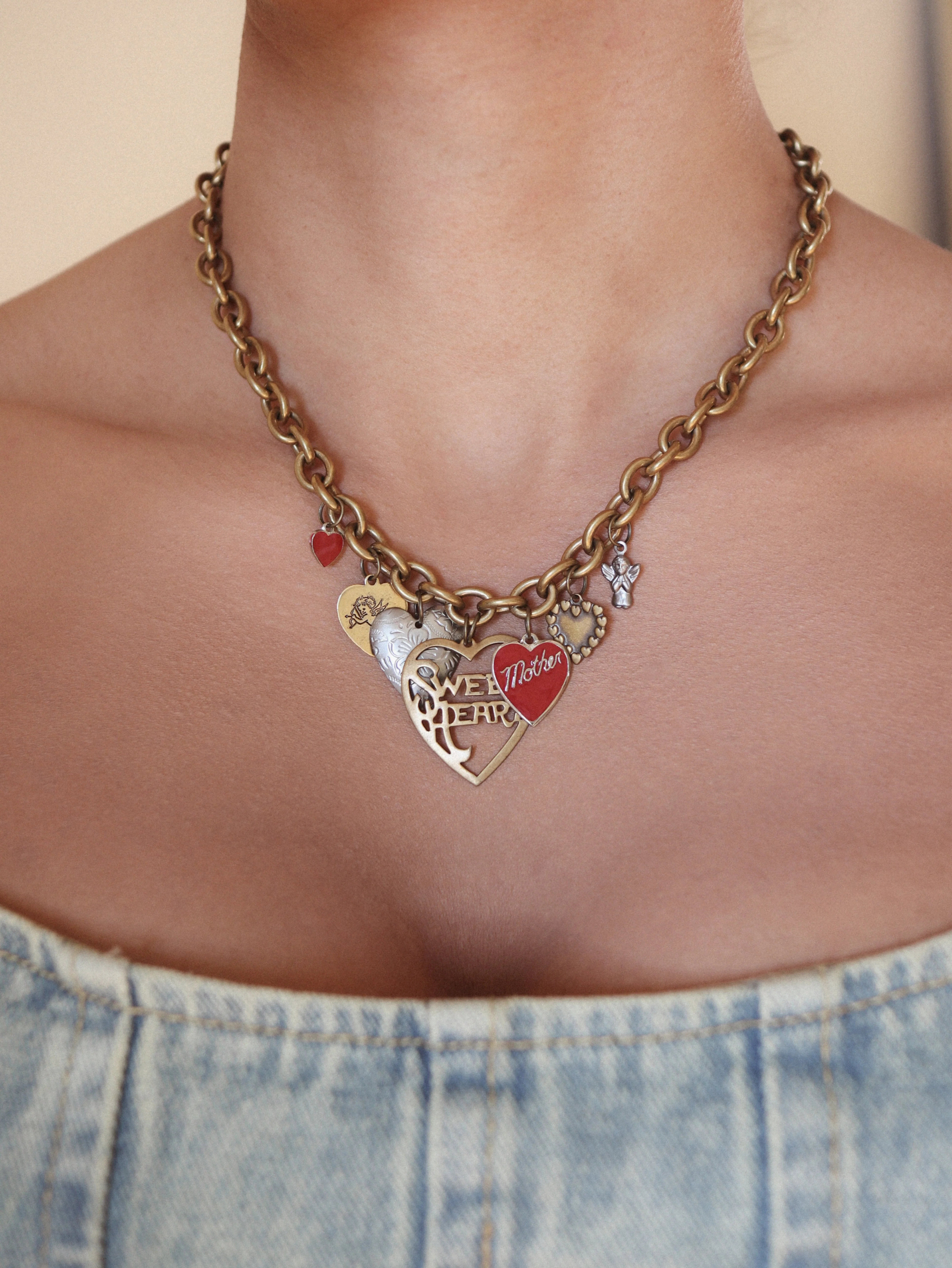 Charming Heart Pendant Necklace