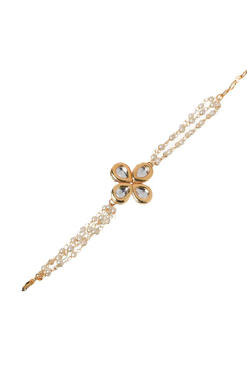 Elegant Faux Pearl And Alloy Bracelet