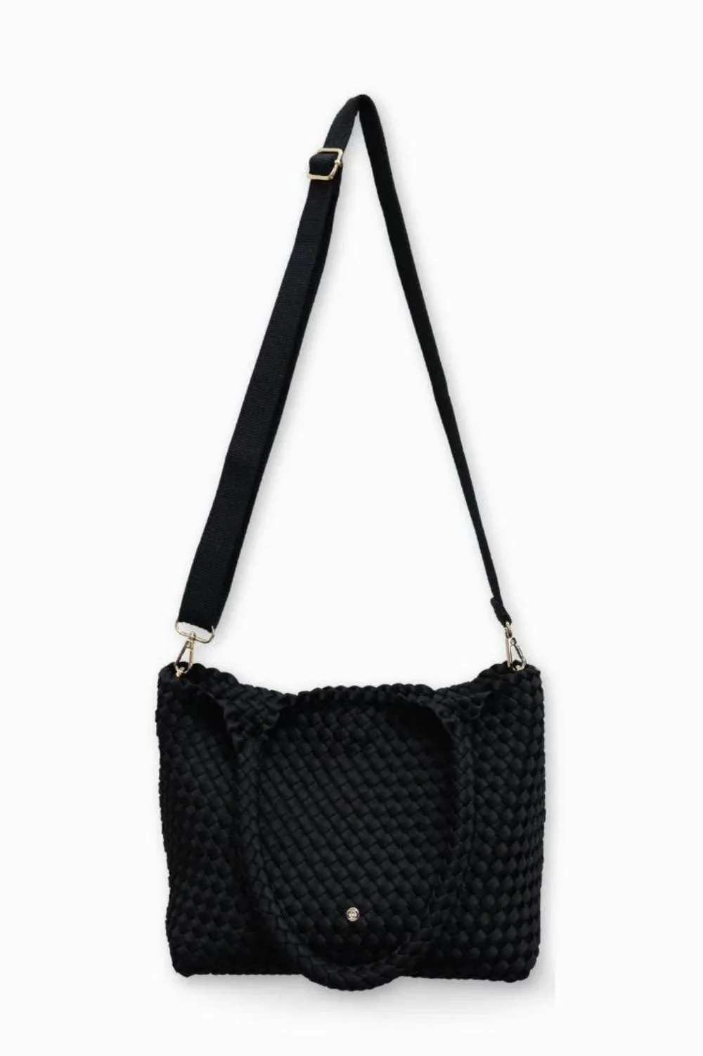 Elegant Woven Black Tote Bag