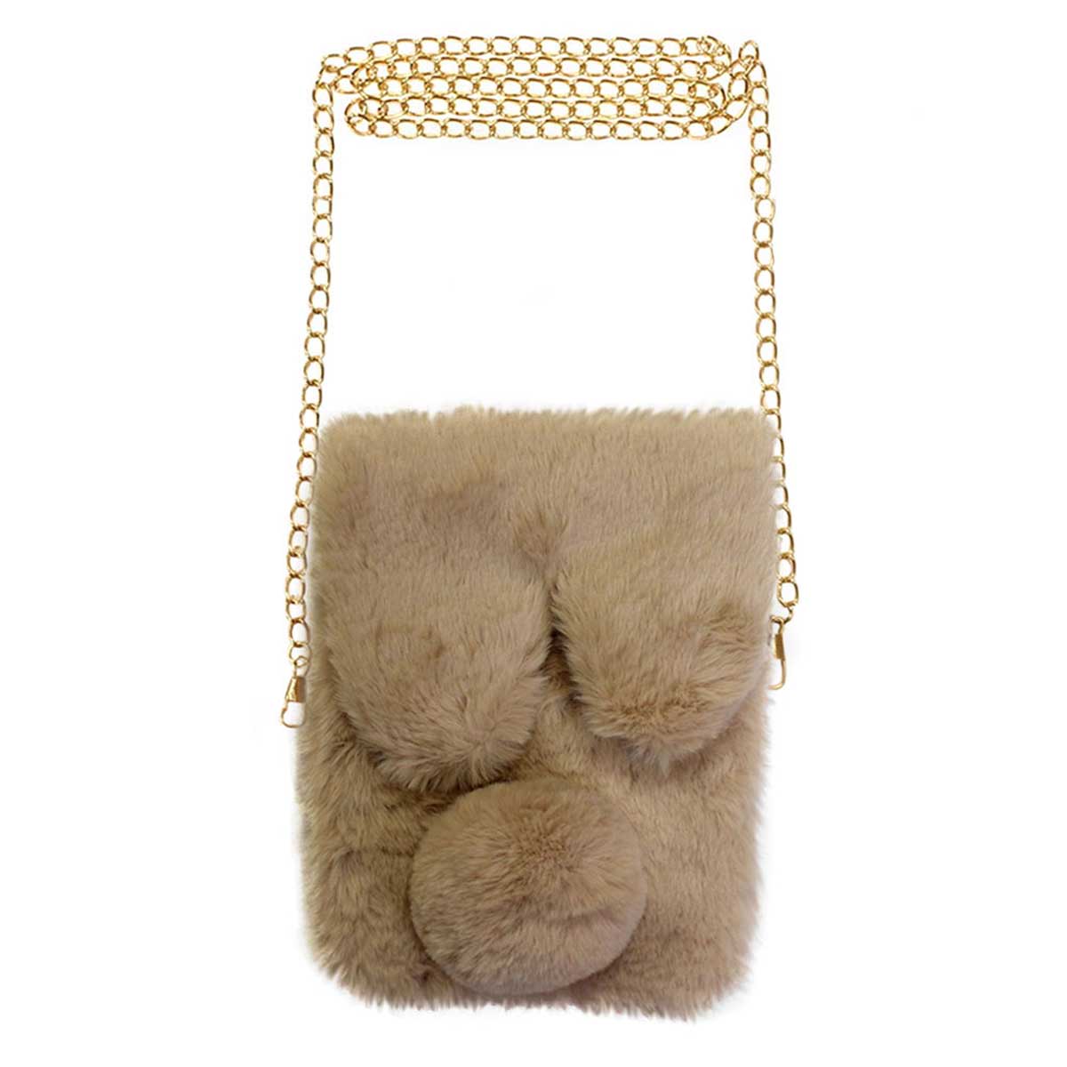 Charming Faux Fur Shoulder Bag