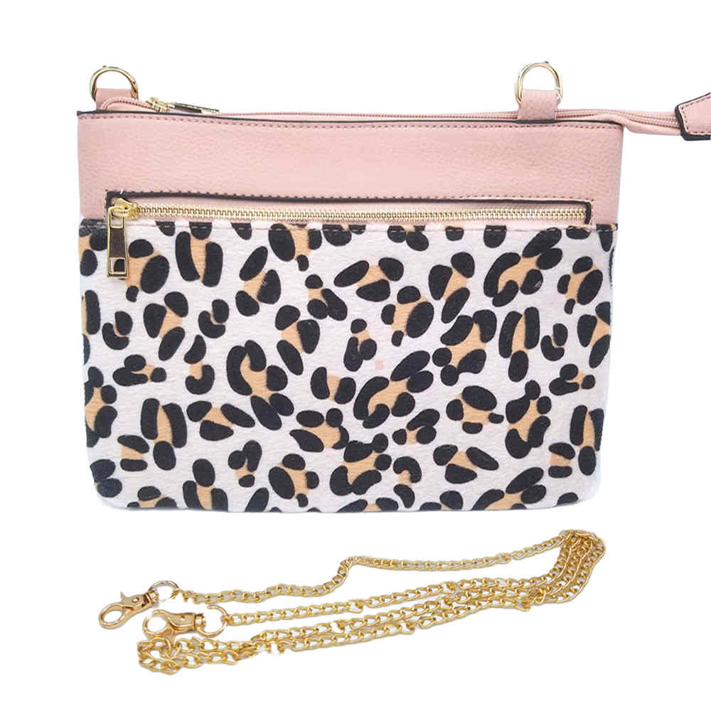 Elegant Black Textured Crossbody Bag