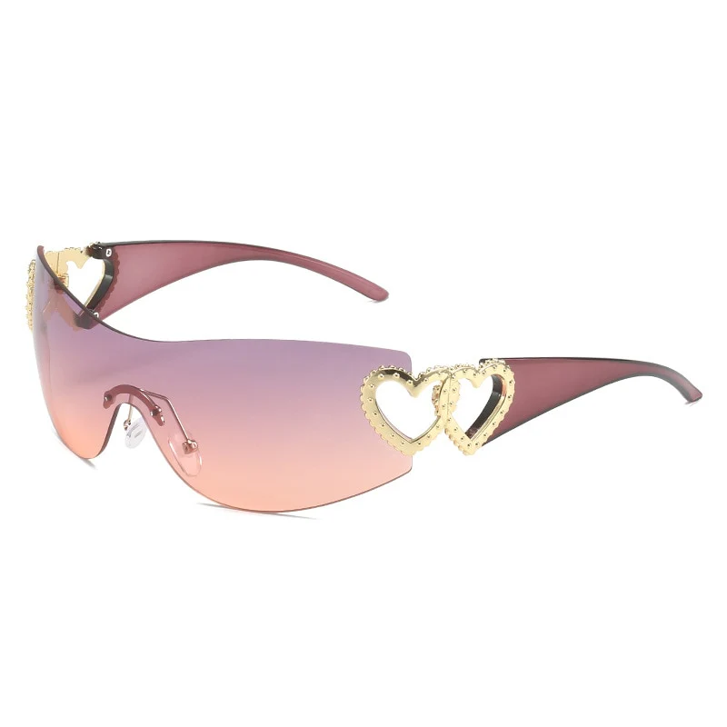 Chic Heart-Shaped Frame Sunglasses