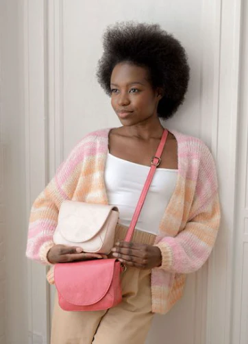 Chic Faux Suede Crossbody Bag Set