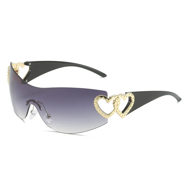 Chic Heart-Shaped Frame Sunglasses