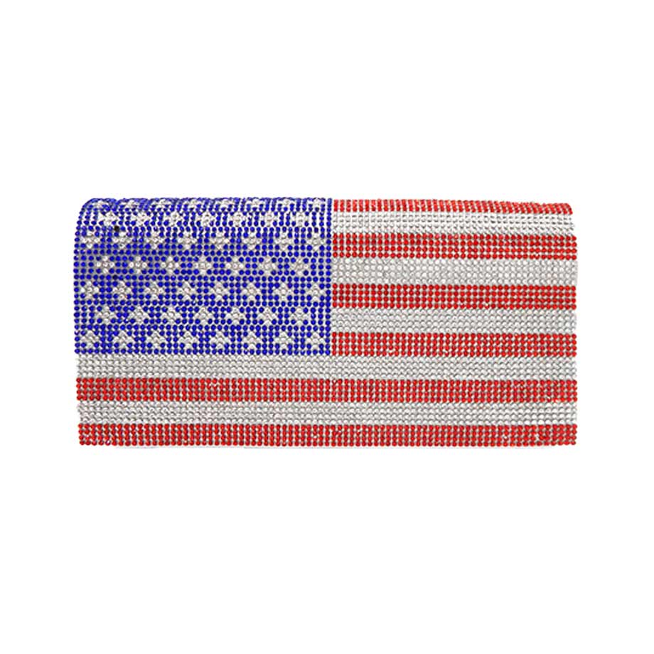 Patriotic American Flag Clutch
