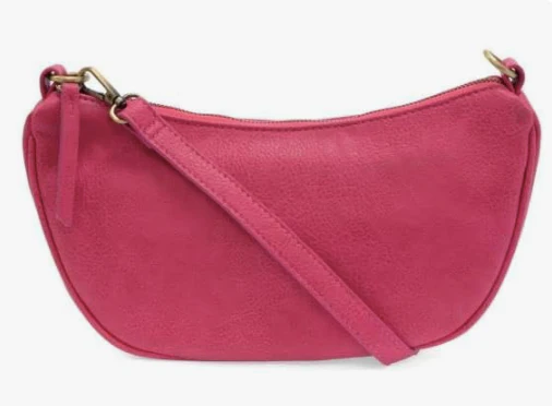 Elegant Beige Crescent Shoulder Bag