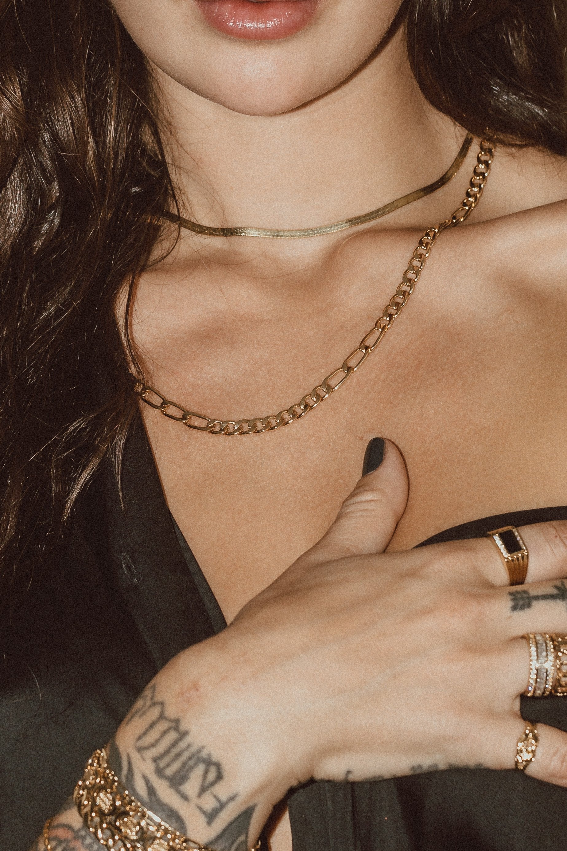 Elegant Figaro Chain Necklace