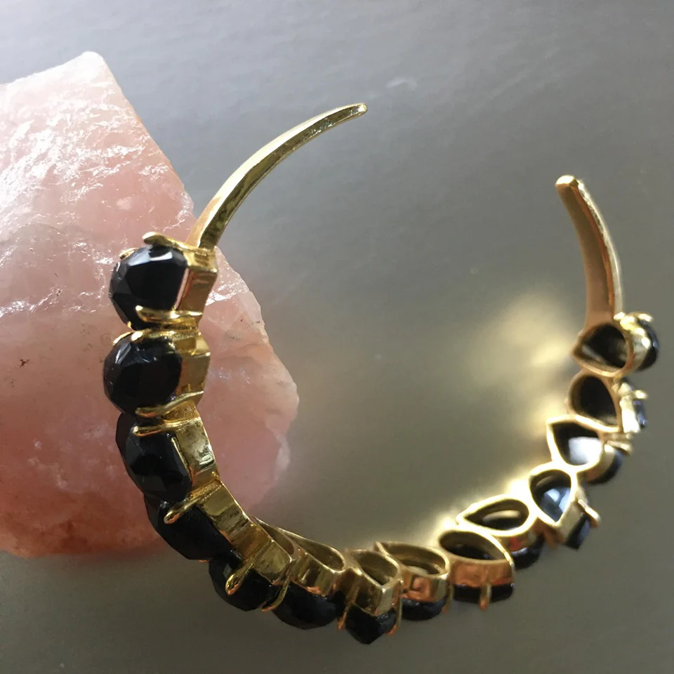 Chic Black Crystal Bracelet