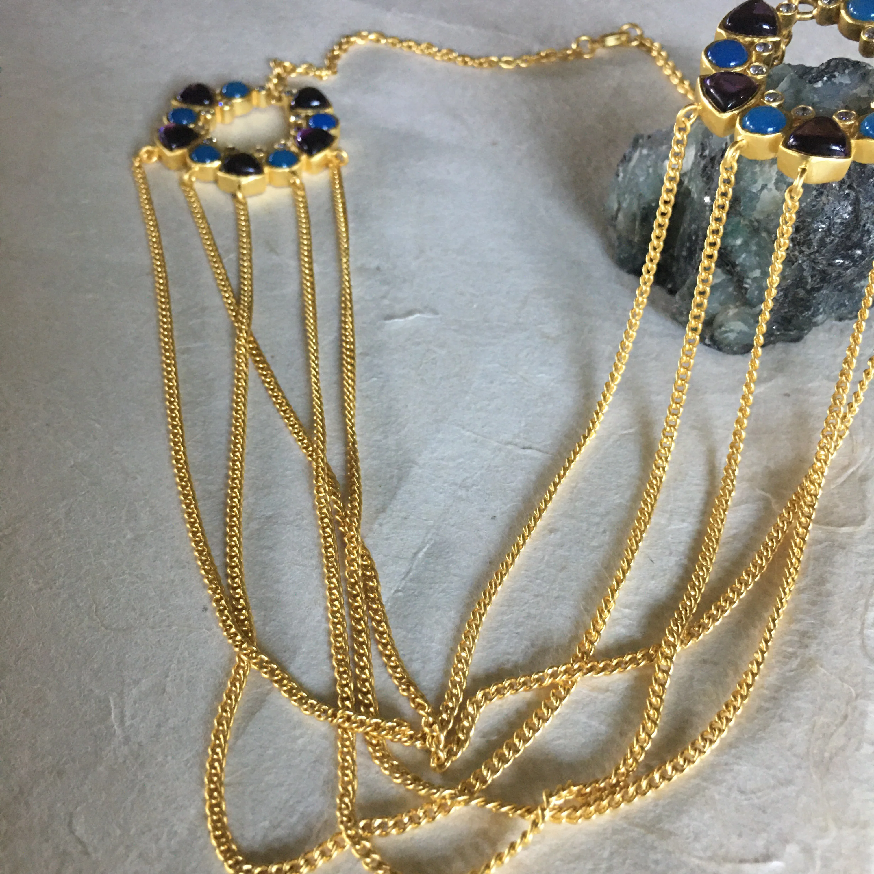 Elegant Multi-Strand Statement Necklace