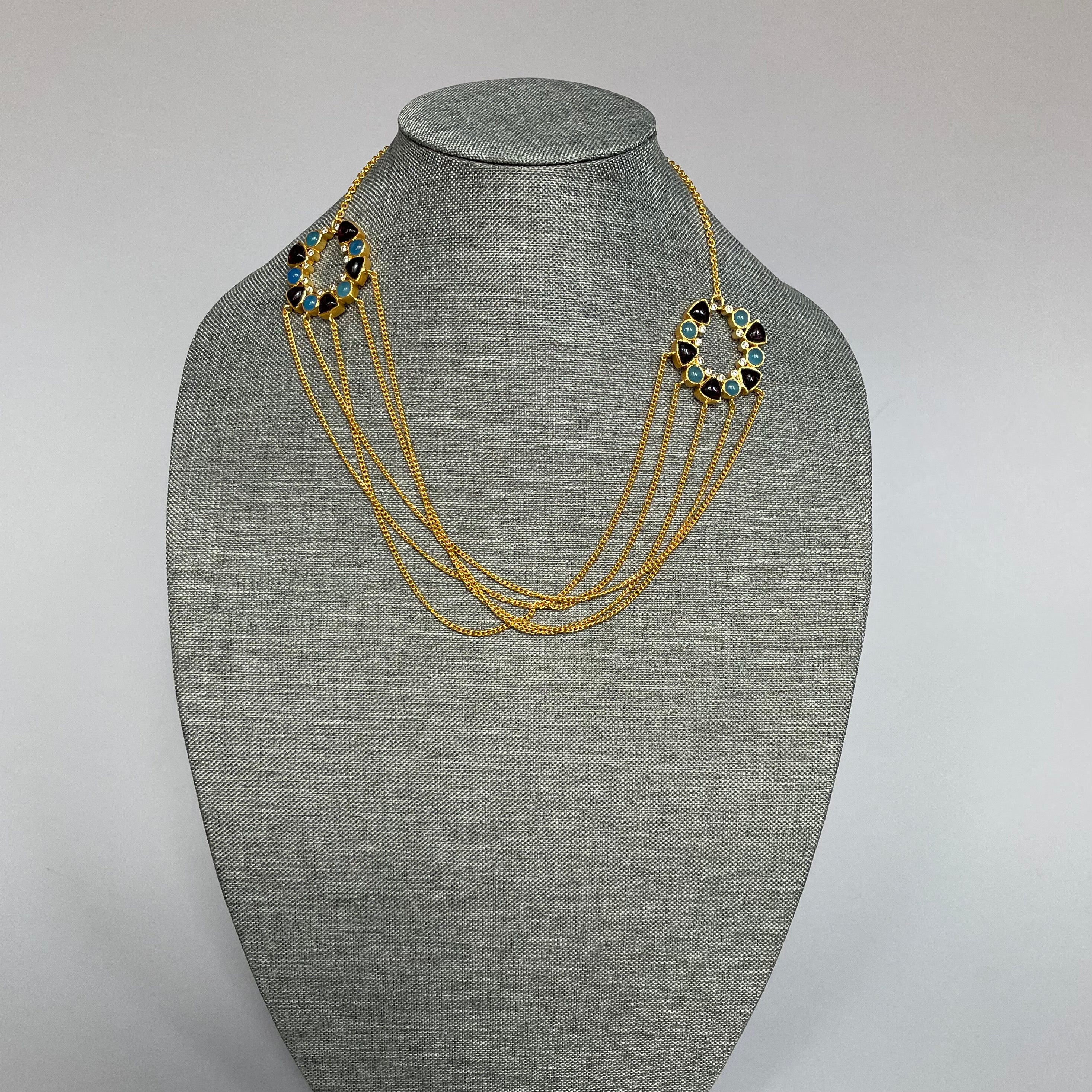 Elegant Multi-Strand Statement Necklace