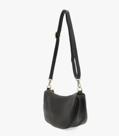 Elegant Beige Crescent Shoulder Bag