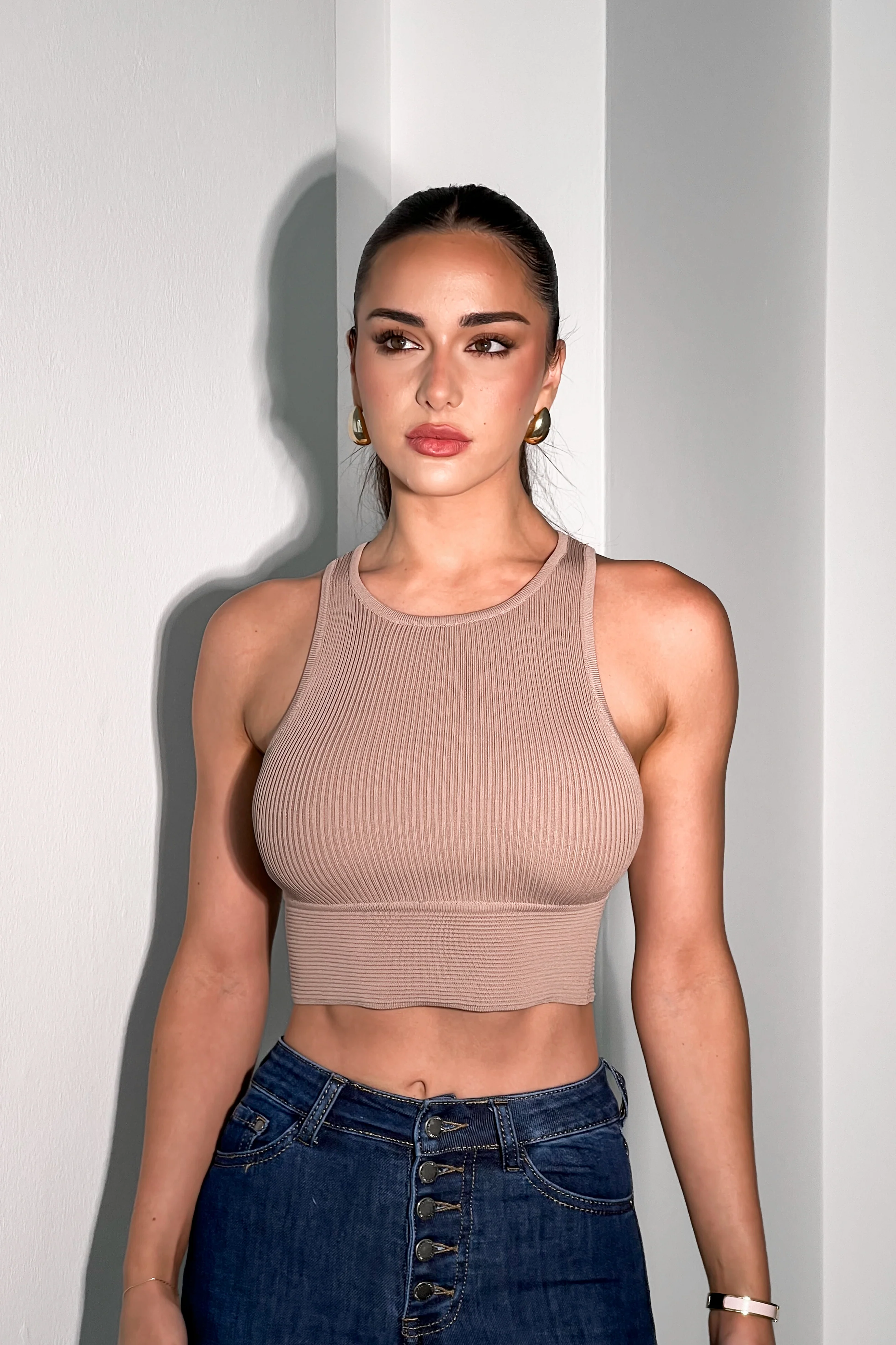Sleek Ribbed Tank Top