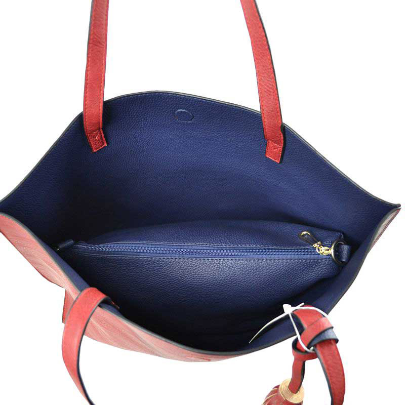 Elegant Black Faux Leather Tote Bag