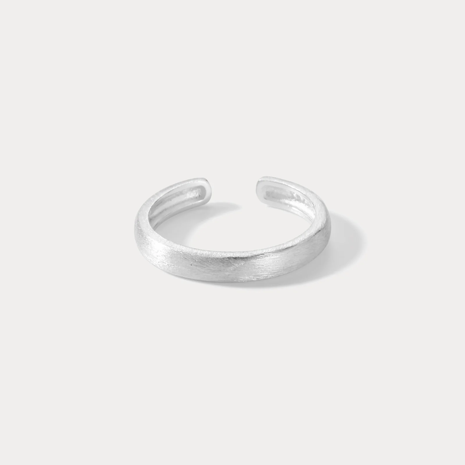 Elegant Frosted Adjustable Ring