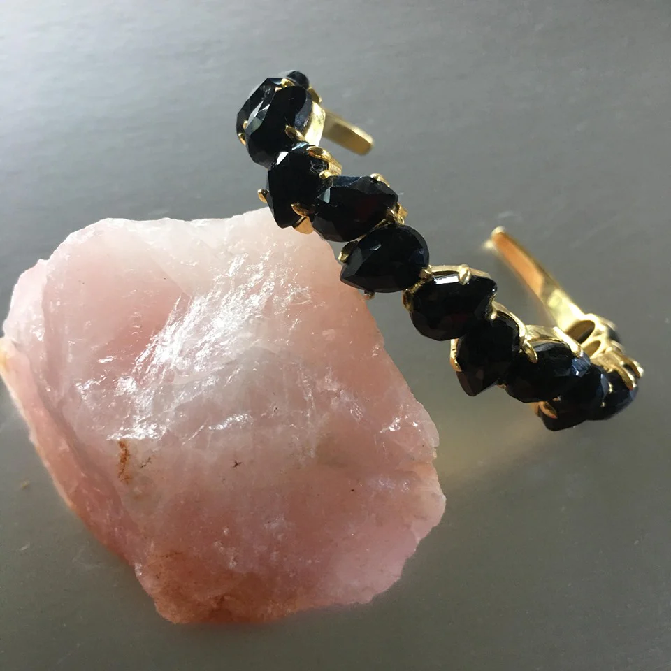 Chic Black Crystal Bracelet
