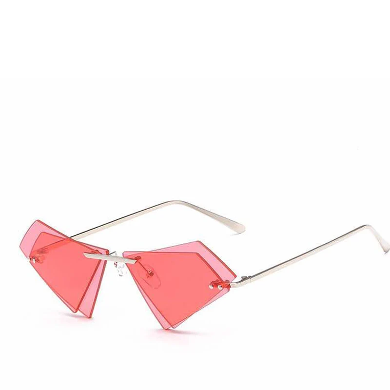 Stylish Geometric Pink Sunglasses