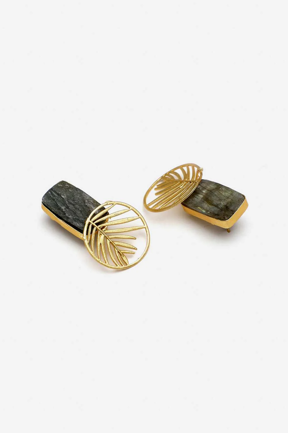 Chic Geometric Leaf Earrings