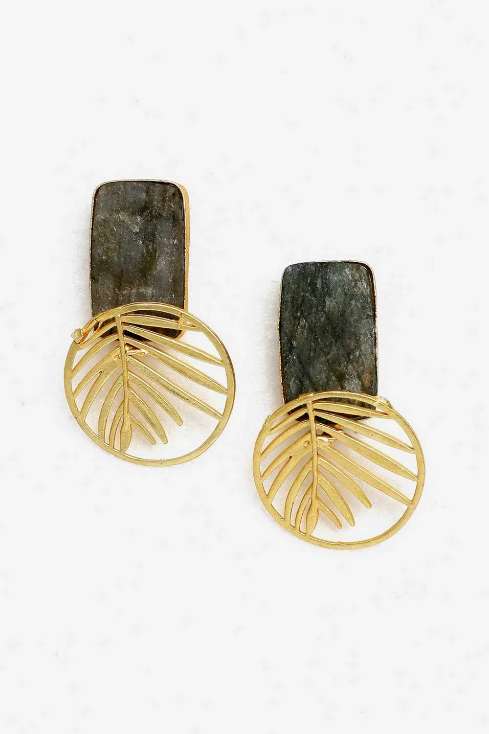 Chic Geometric Leaf Earrings