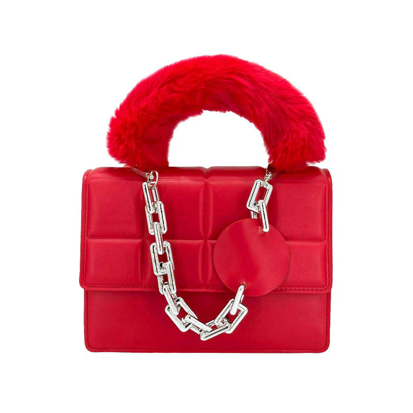 Chic Faux Leather Quilted Handbag