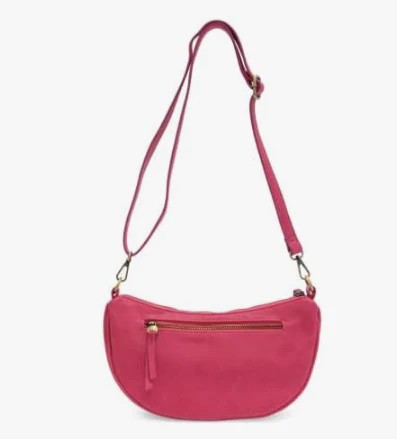 Elegant Beige Crescent Shoulder Bag
