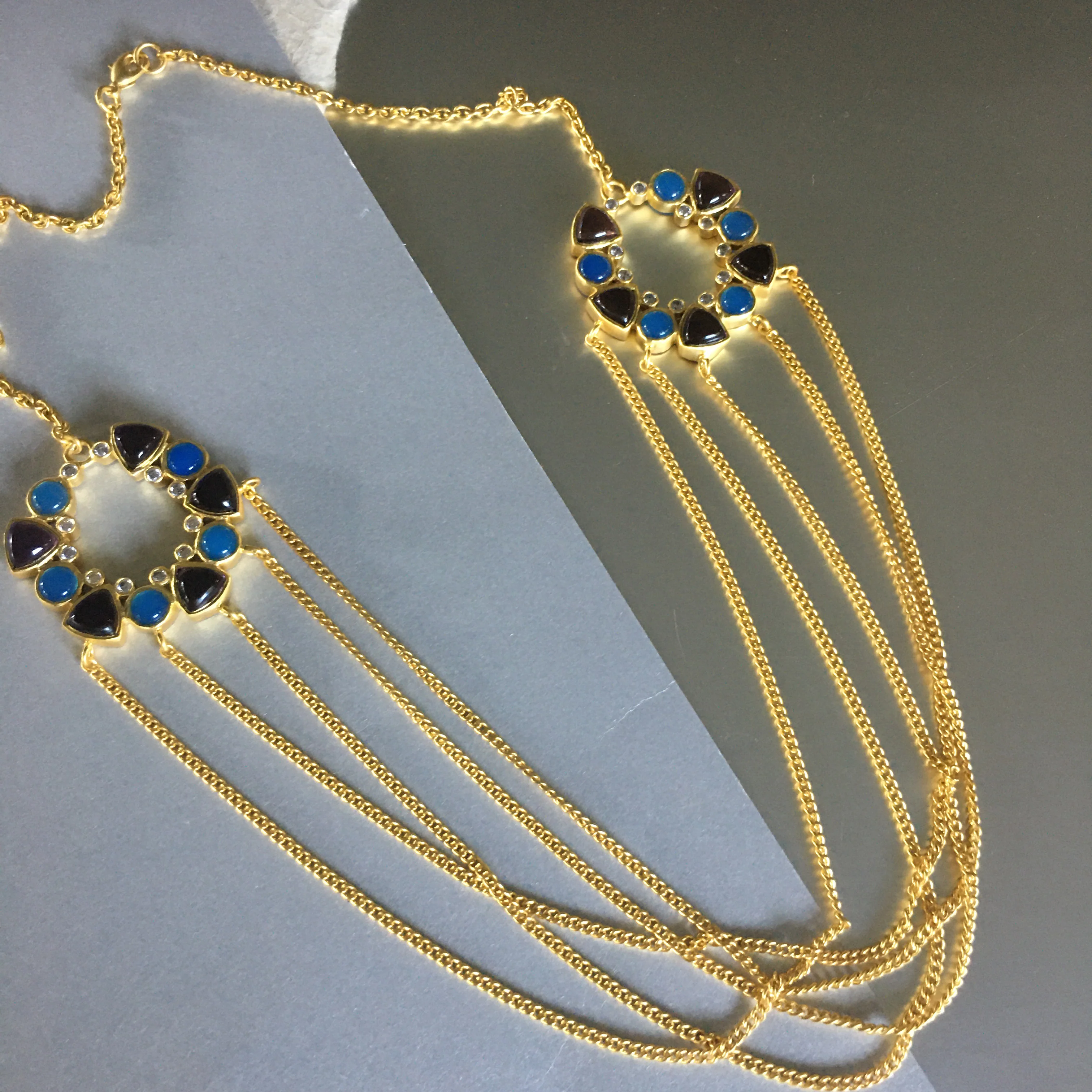 Elegant Multi-Strand Statement Necklace