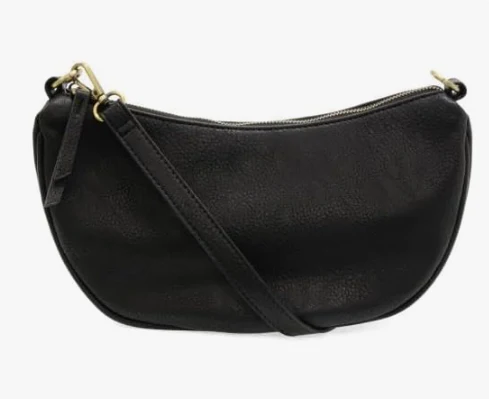 Elegant Beige Crescent Shoulder Bag